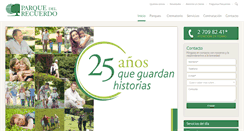 Desktop Screenshot of parquedelrecuerdo.com.uy