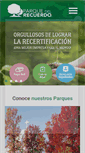 Mobile Screenshot of parquedelrecuerdo.cl